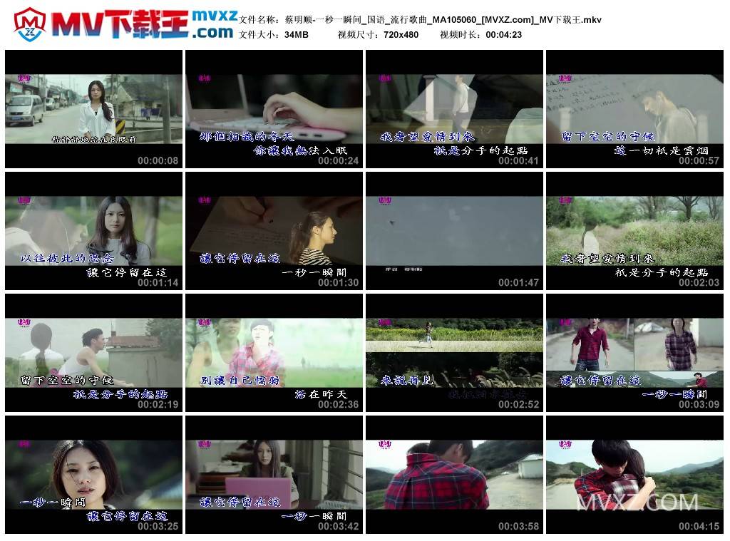 蔡明顺-一秒一瞬间_国语_流行歌曲_MA105060